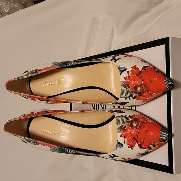 Ladies Shoes Nine West size 10m leather - Picture 3 of 4